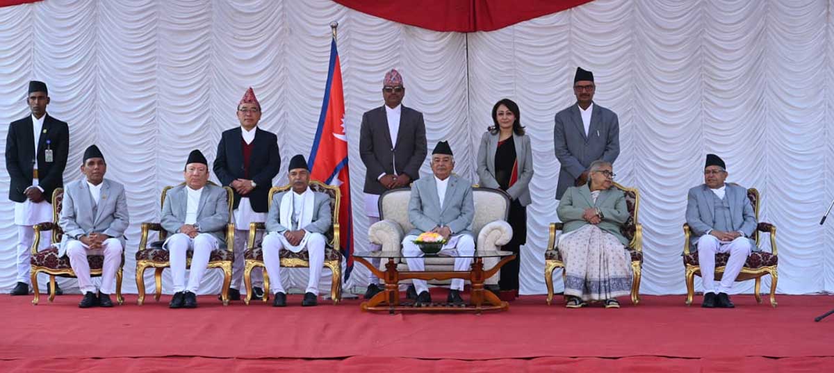 मन्त्रिपरिषद् विस्तार : चार मन्त्रीले राष्ट्रपतिसमक्ष लिनुभयो शपथ