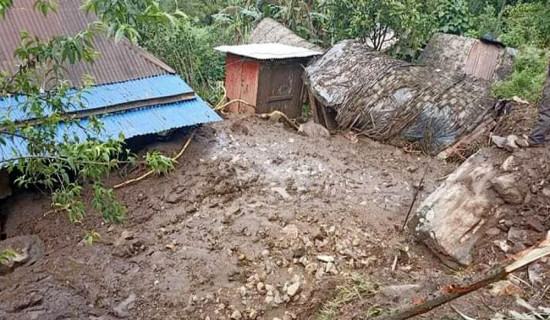 अर्घाखाँचीमा पहिरोमा परी तीन बालबालिकाको मृत्यु