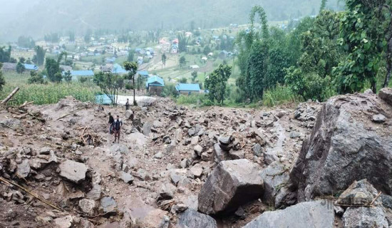 बिलन्दुको पहिरो जोखिमयुक्त बस्ती स्थानान्तरण गर्न पहल