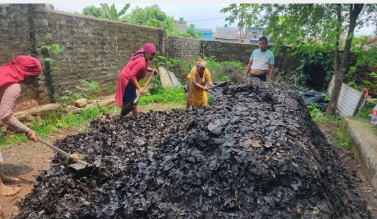 फोहाेरबाट मल उत्पादन गर्दै मध्यबिन्दु