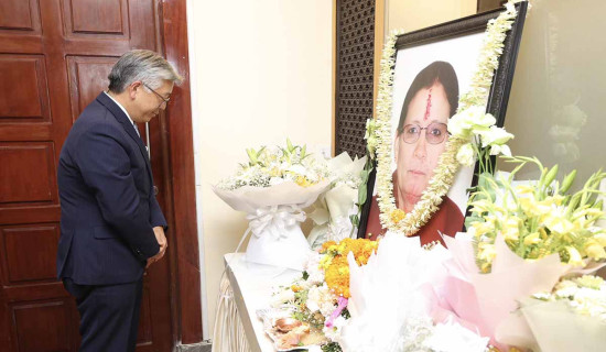 अमेरिकी सहायक विदेशमन्त्री लुद्वारा बालुवाटार पुगेर दाहालप्रति श्रद्धाञ्जलि