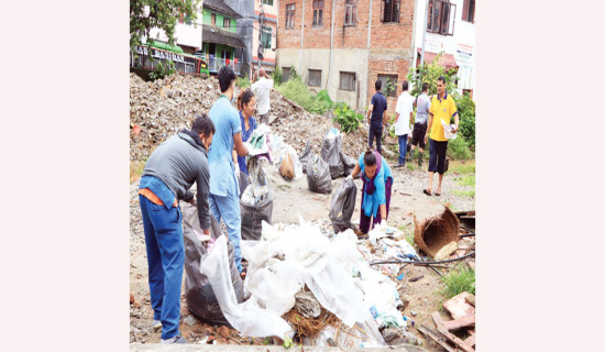 डेङ्गु नियन्त्रणका लागि सरसफाइ अभियान