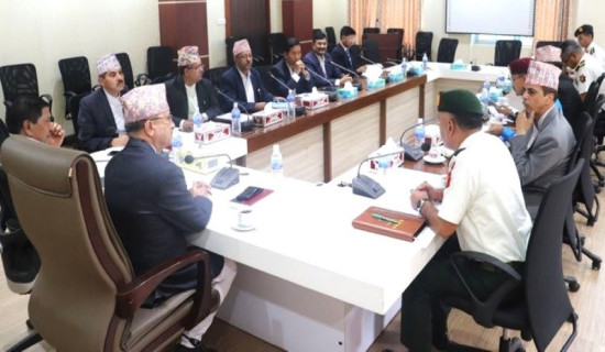 विपद् व्यवस्थापनमा समन्वय गर्न कार्यवाहक प्रधानमन्त्री खड्काको निर्देशन
