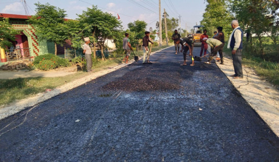 खजुरा गाउँपालिकामा सडक निर्माण तीव्र