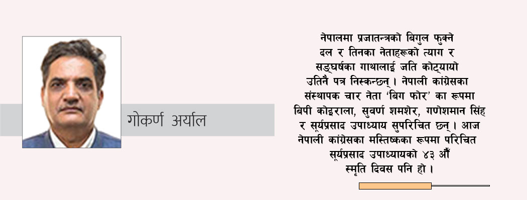 राजनीतिमा सूर्यप्रसादको सान्दर्भिकता