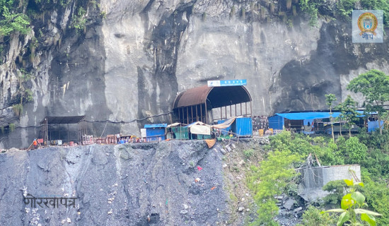 तनहुँ जलविद्युत आयोजनाको काम ४० प्रतिशत सम्पन्न