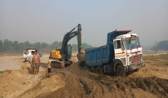 नदीजन्य पदार्थको राजस्व लक्ष्यभन्दा निकै कम