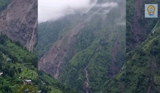 दोलखामा पहिरोमा परी एक जनाको मृत्यु, तीन जना बेपत्ता, तीन जना घाइते