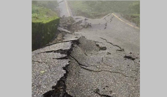 भीमदत्त राजमार्ग पहिरोका कारण भासियो