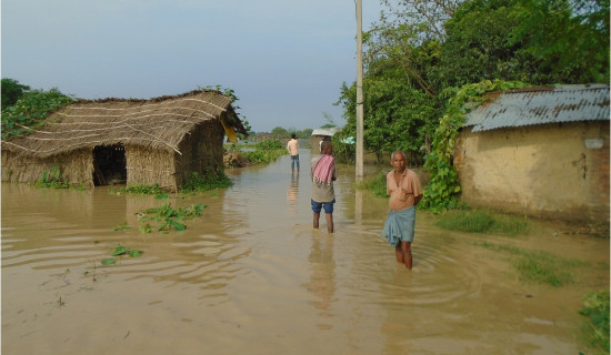 बाँध र निकास नहुँदा डुबानको समस्या