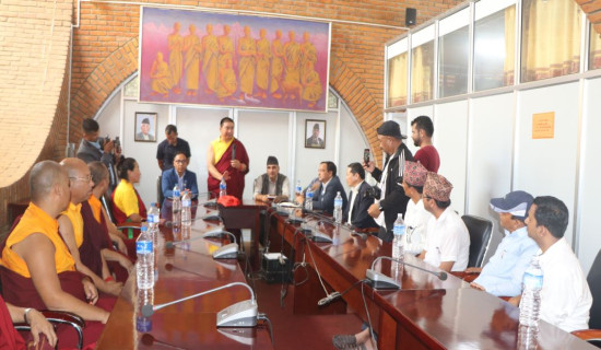 लुम्बिनी विकास कोषका उपाध्यक्ष लामाद्वारा पदभार ग्रहण