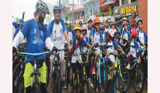 धार्मिक तथा पर्यटकीय क्षेत्रको प्रचार गर्न कोरा साइक्लिङ