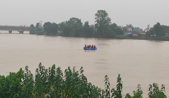 बर्दियामा बाढीका कारण दुई सय ७३ घरधुरी डुबानमा