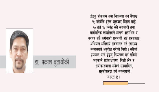 डेङ्गु सङ्क्रमणमा नियन्त्रण फितलो