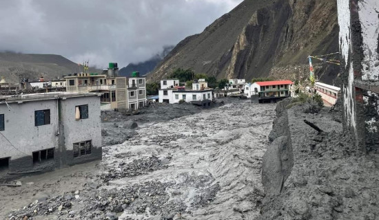 झोङको पहिरोले कागबेनीमा भौतिक संरचनामा ठुलो क्षति