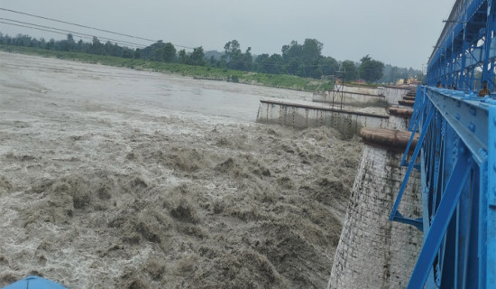 कर्णाली र महाकालीको जलस्तर बढ्यो