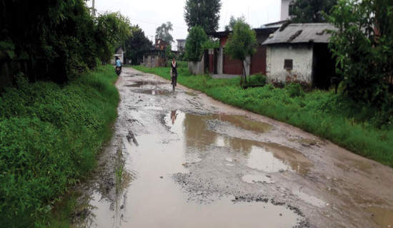 धनगढीगाउँ–जुगेडा जोड्ने सडक नाजुक