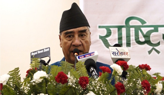 देशलाई समृद्धि र विकासतर्फ अघि बढाउनुपर्छ : सभापति देउवा