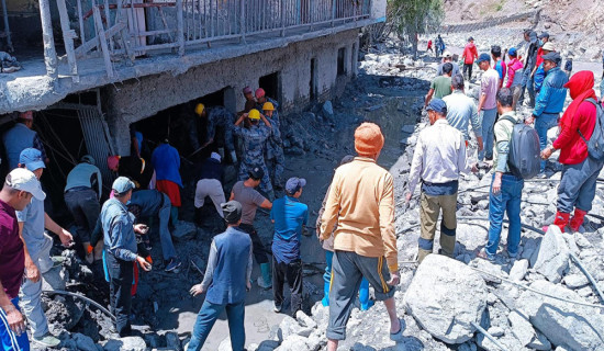 बाढीले क्षति पुर्‍याएको कागबेनीको पुनःनिर्माण थालियो