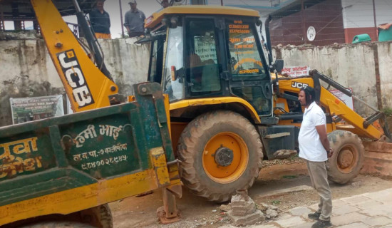भत्काइएको दरबार परिसर व्यवस्थित गरिँदै