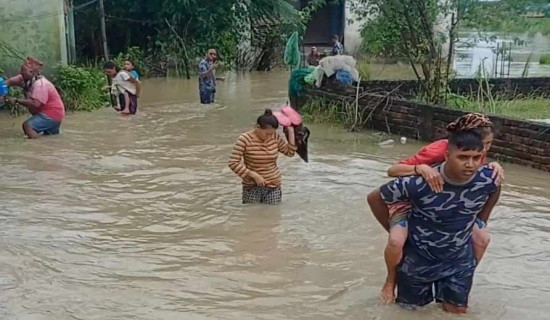 डुबानपछि २० घरपरिवार विद्यालय भवनमा आश्रित