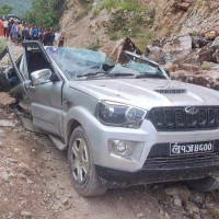 पाल्पामा पहिरोले स्कार्पियो पुरिँदा तीन जनाको मृत्यु