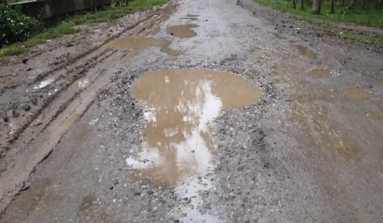 सडक बिग्रिदा तीर्थयात्री र स्थानीयलाई सास्ती
