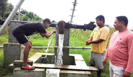 सिँचाइ योजना सम्पन्न भएपछि कृषक खुसी