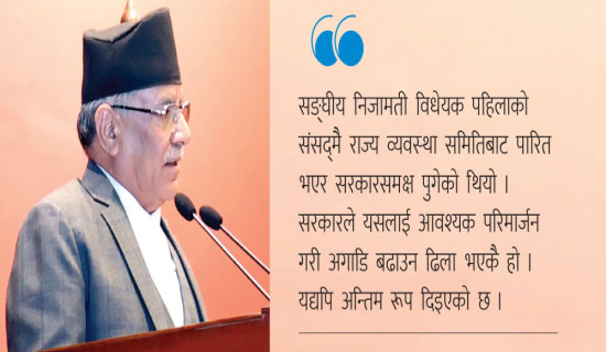 निजामती विधेयक पारित हुँदै