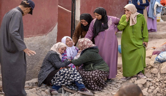 मोरक्कोमा गएको भूकम्पमा परी थप एक सयको मृत्यु भएको पुष्टि
