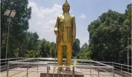 तेइस वर्षदेखि वाटिकामा उभिइरहेछन् लौहपुरुष गणेशमान