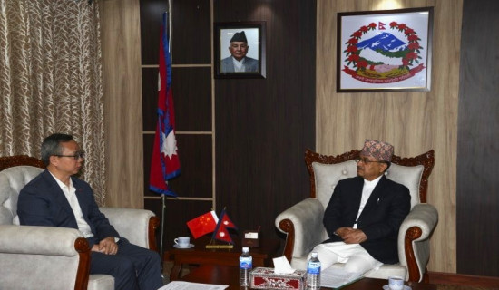 नेपाल एक चीन नीतिप्रति प्रतिबद्ध छ : कार्यवाहक प्रधानमन्त्री खड्का