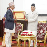 गोरखापत्रका प्रमुख समाचारदाता भट्टराई सम्मानित