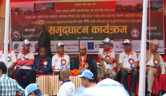 काभ्रे सेवा समाजद्वारा शान्ति पदयात्रा आयोजना