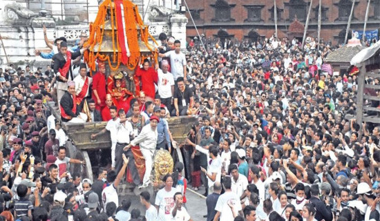 भक्तपुरमा आजदेखि इन्द्रजात्रा सुरु