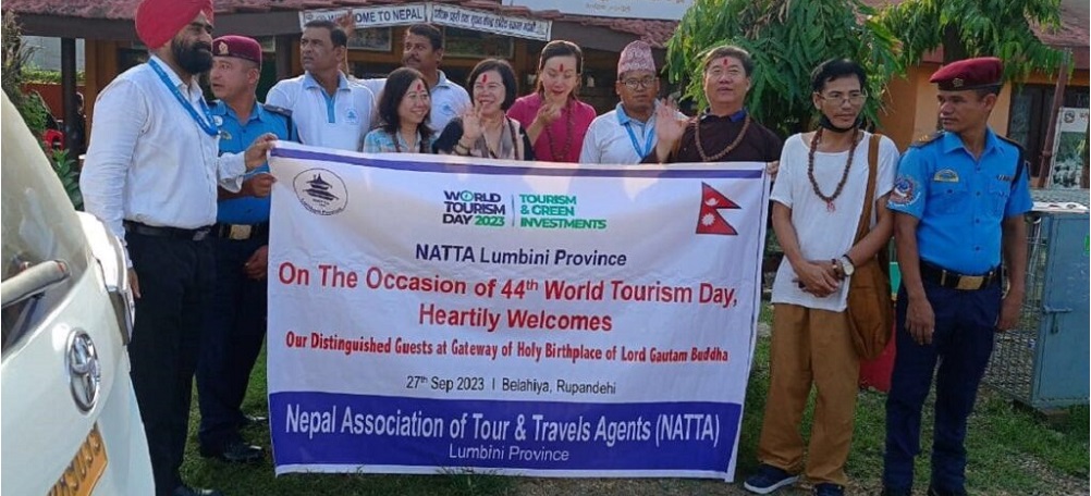बेलहिया र लुम्बिनीमा पर्यटकलाई स्वागत