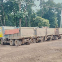 बालुवाको अवैध ढुवानी गर्ने १७ मालवाहक गाडी नियन्त्रणमा
