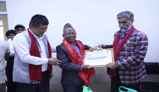 राससका फोटो सम्पादन शाखा प्रमुख श्रेष्ठको बिदाइ