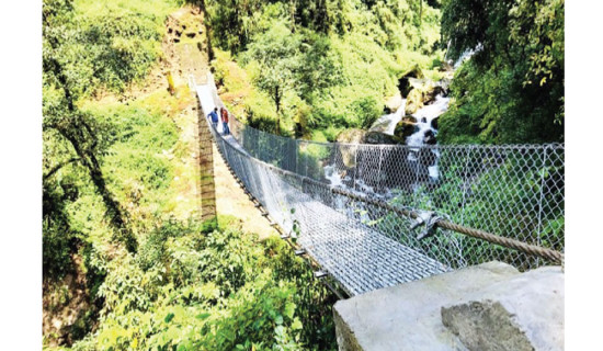 झोलुङ्गे पुल निर्माण
