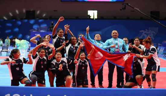 १९औँ एसियाली खेलकुदमा नेपाललाई पहिलो पदक