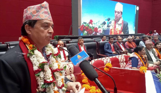 सम्भावनालाई अवसरमा बदलौँ : अध्यक्ष ढकाल