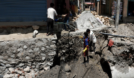 कपनमा खोला क्षेत्रको उत्खनन्को बाँकी काम प्राधिकरणले गर्ने