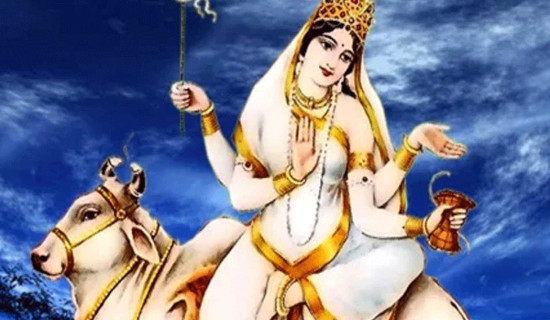 नवरात्रको दोस्रो दिन : विधिपूर्वक गरियो ब्रह्मचारिणी देवीको पूजा आराधना