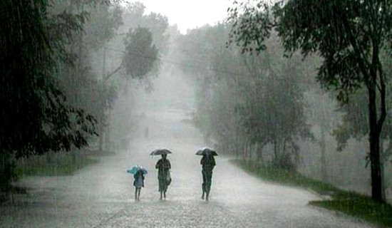 पश्चिमी वायु प्रभावका कारण तीन प्रदेशमा बर्षा