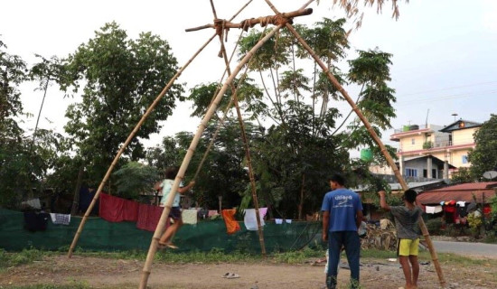 युवाहरुको सक्रियतामा लिङ्गेपिङ निर्माण