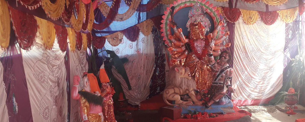 गाउँमा दुर्गा पूजाको रौनक