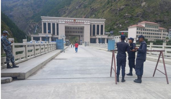 रसुवागढी भन्सारको भवन निर्माण अन्तिम चरणमा