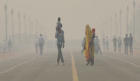 भारतको राजधानी प्रदूषणको चपेटामा
