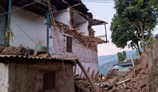 रुकुम पश्चिममा भूकम्पमा परी मृत्यु हुनेको सङ्ख्या ३८ पुग्यो