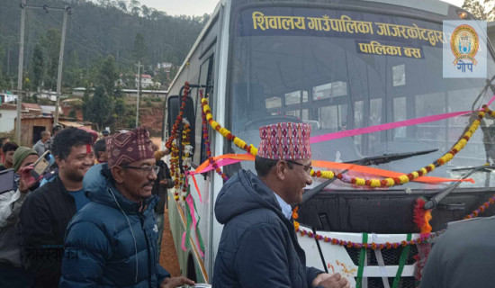 शिवालय गाउँपालिकाको आफ्नै बस सेवा